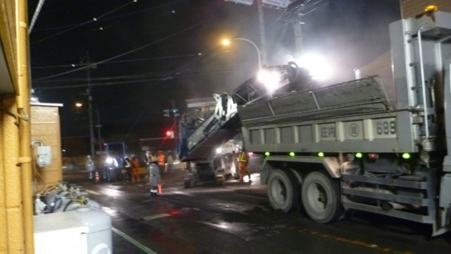 下小鳥町県道舗装復旧工事